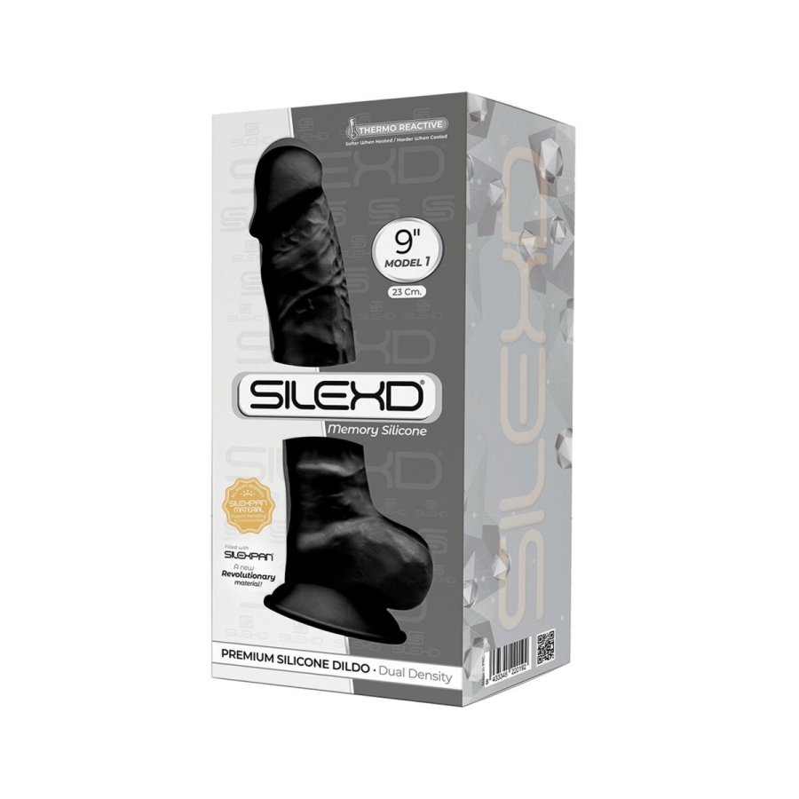 Realistisk Dildo Silexd Sort #5