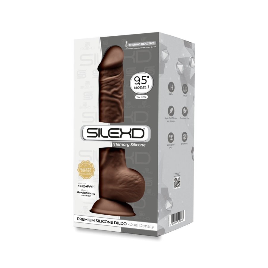 Realistisk Dildo Silexd Brun #5