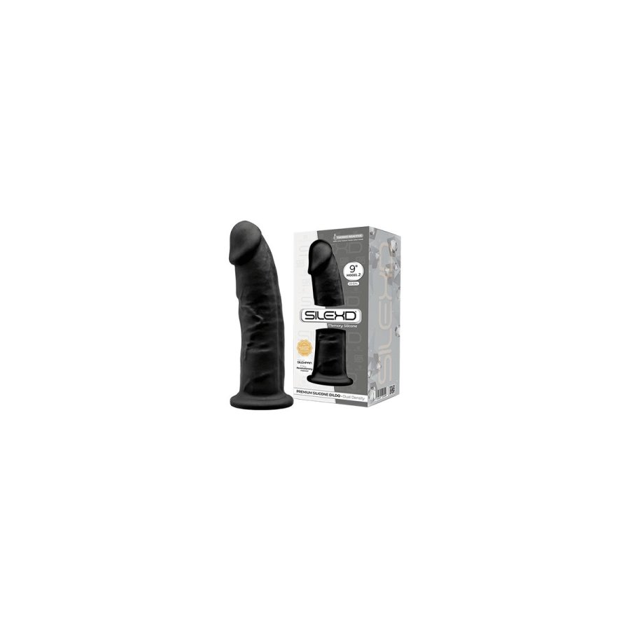 Realistisk Dildo Silexd Sort #7