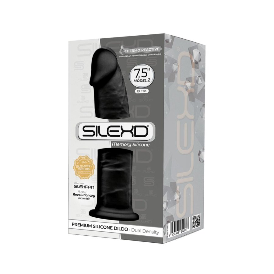 Realistisk Dildo Silexd Sort #5