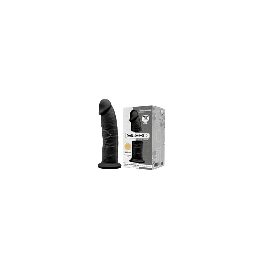 Realistisk Dildo Silexd Sort #7