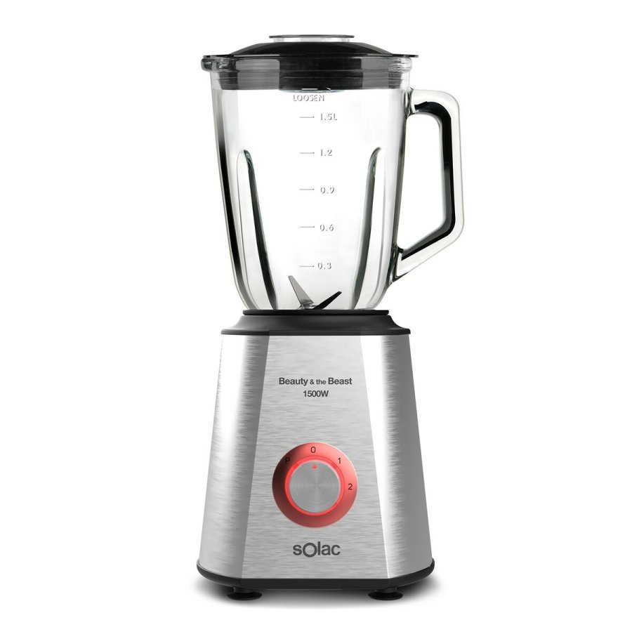 Kop-blender Solac BV5728 Rd Gennemsigtig Slvfarvet 1500 W 1,5 L #1