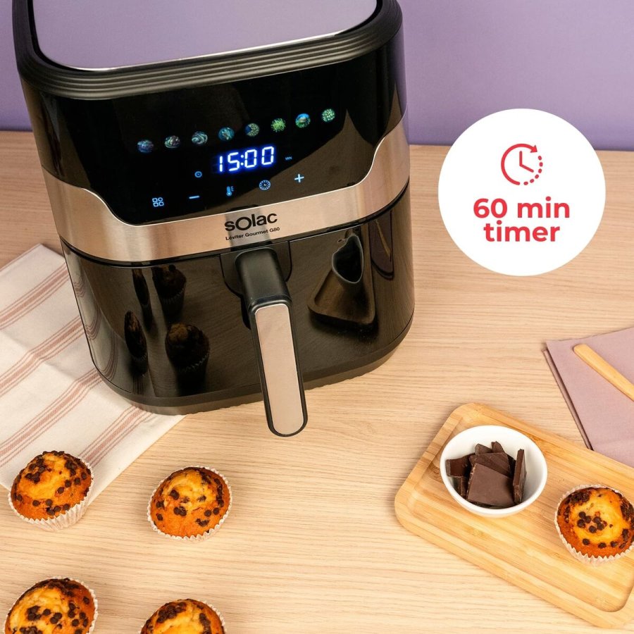 Varmluftsfrituregryde Solac Sort 1700 W 8 L #29