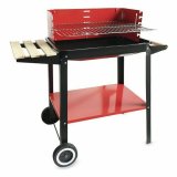 Kulgrill med hjul Algon 58 x 38 x 72 cm #1