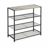 Hylder Confortime Sort Metal 60 x 30 x 63,5 cm (3 enheder) #2