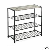 Hylder Confortime Sort Metal 60 x 30 x 63,5 cm (3 enheder) #1
