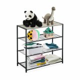 Hylder Confortime Sort Metal 60 x 30 x 63,5 cm (3 enheder) #4