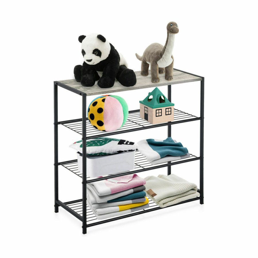Hylder Confortime Sort Metal 60 x 30 x 63,5 cm (3 enheder) #4