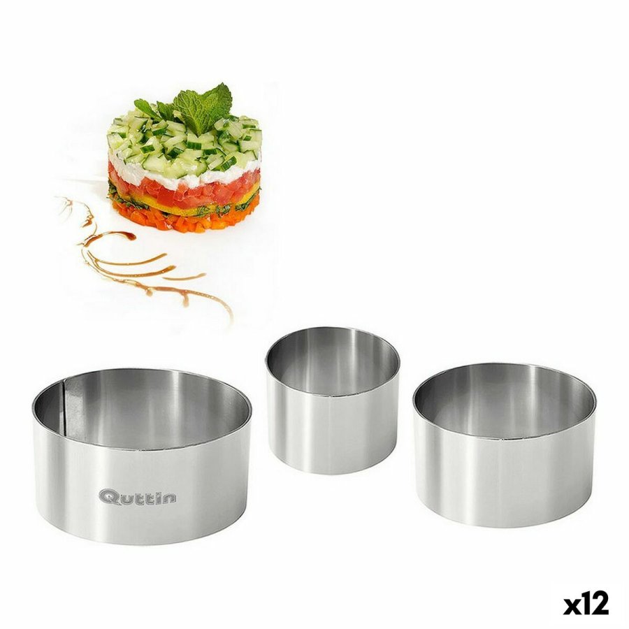 Forme Quttin Rustfrit stl Slvfarvet 10 x 10 x 5 cm (12 enheder) (3 pcs) #1