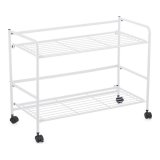 Hylder Confortime Hvid Jern Foldbar Med hjul (67 x 30 x 44,8 cm) #2
