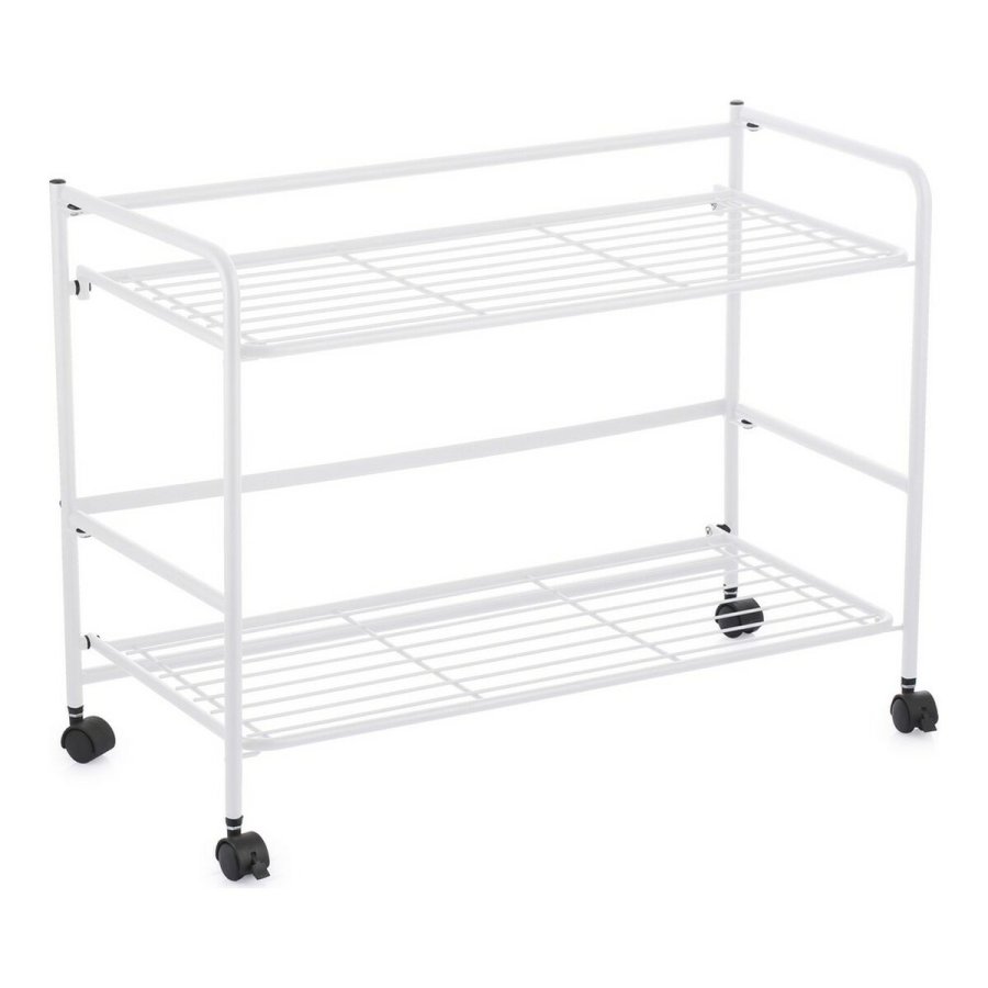 Hylder Confortime Hvid Jern Foldbar Med hjul (67 x 30 x 44,8 cm) #2