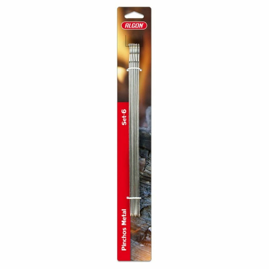 St med grillspyd Algon Metal 6 Dele (24 enheder) (35 x 2,5 mm) #5