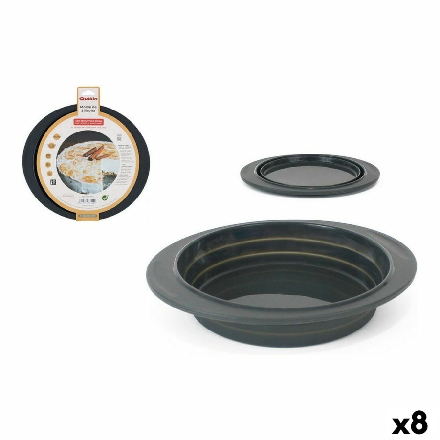 Bageform Quttin Silikone Stiv 31 x 28,5 x 5,3 cm (8 enheder) #1