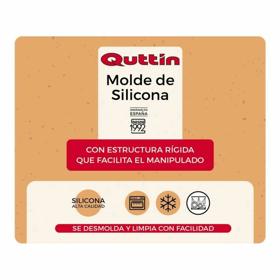 Bageform Quttin Silikone Stiv 27 x 27 cm (8 enheder) #7