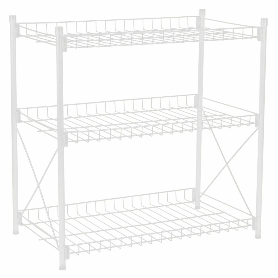 Hylder Confortime Metal Hvid 52 x 34 x 55 cm (2 enheder) #2