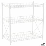 Hylder Confortime Metal Hvid 52 x 34 x 55 cm (2 enheder) #1