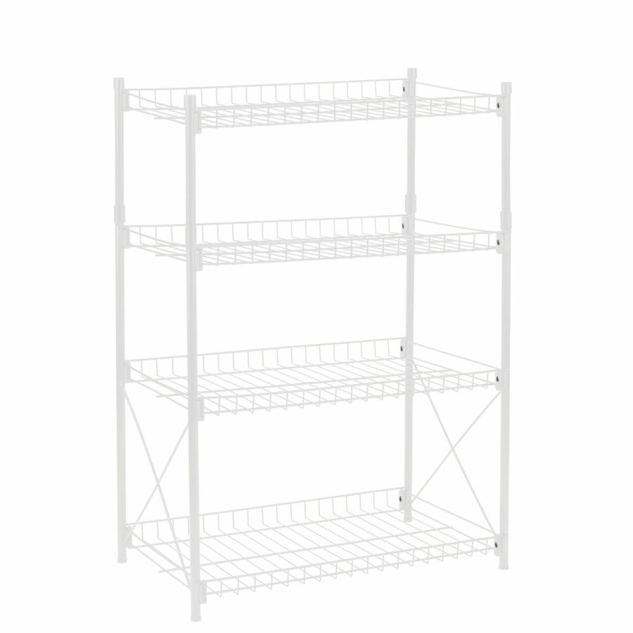 Hylder Confortime Metal Hvid 52 x 34 x 86 cm (2 enheder) #2