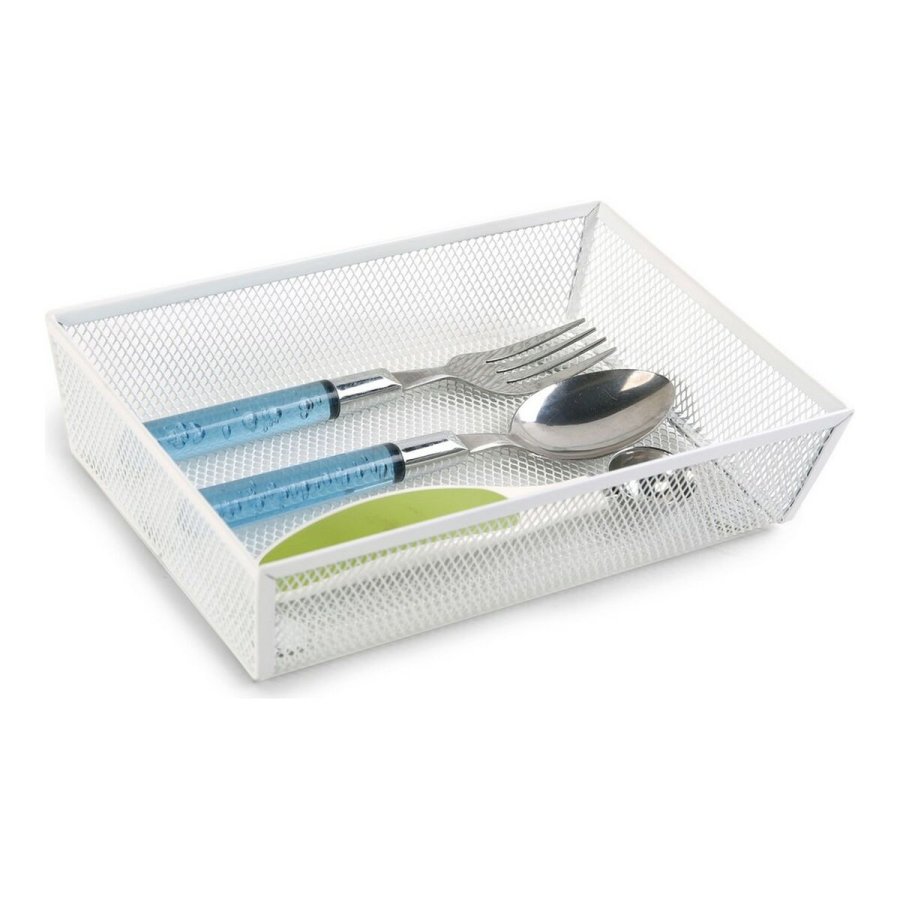Bestikholder Confortime Metal Hvid (21,8 x 15,24 x 5,2 cm) #2