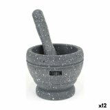 Morter Quttin Plastik 11 x 9 cm Sort (12 enheder) #1