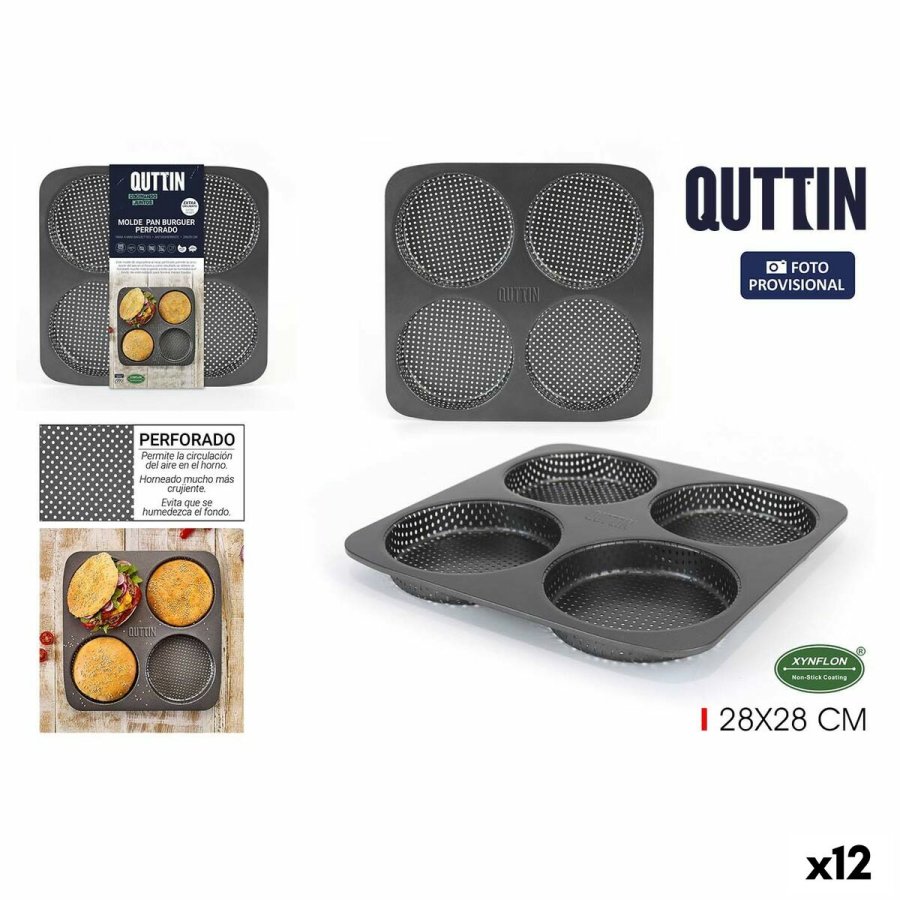 Formet form Quttin Burguer 28 x 28 x 2,5 cm (12 enheder) #1