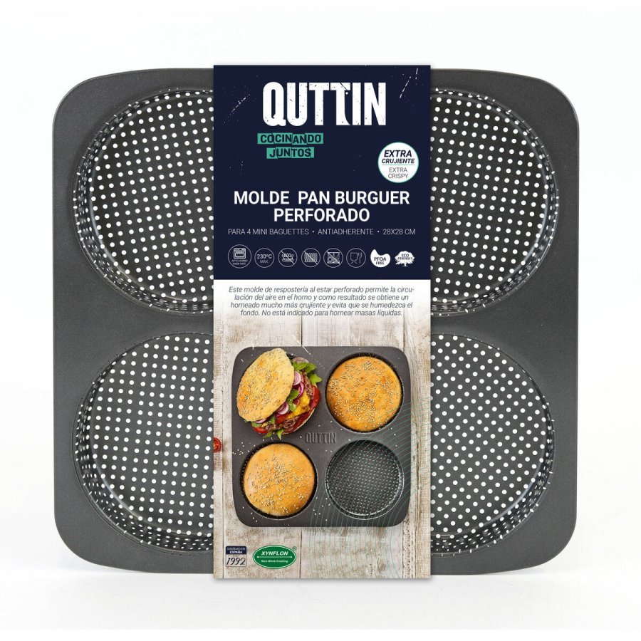 Formet form Quttin Burguer 28 x 28 x 2,5 cm (12 enheder) #4