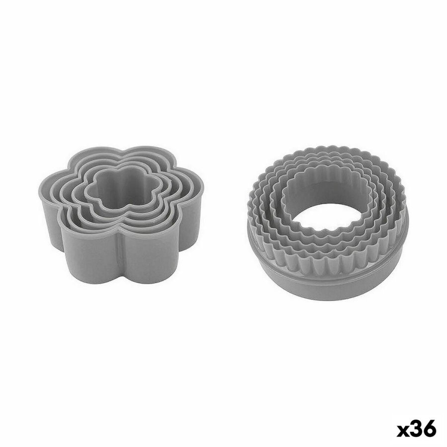Bageform til bagvrk Quttin 9,5 x 9,5 x 3,5 cm 5 Dele (36 Enheder) #1