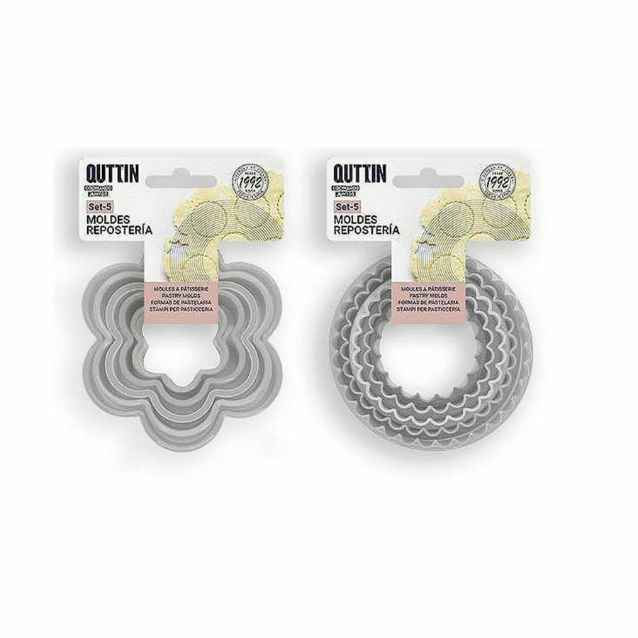 Bageform til bagvrk Quttin 9,5 x 9,5 x 3,5 cm 5 Dele (36 Enheder) #7