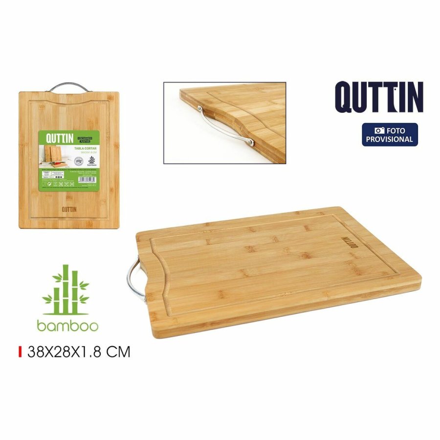 Skrebrt Quttin Bambus 38 x 28 x 1,8 cm (12 enheder) #4