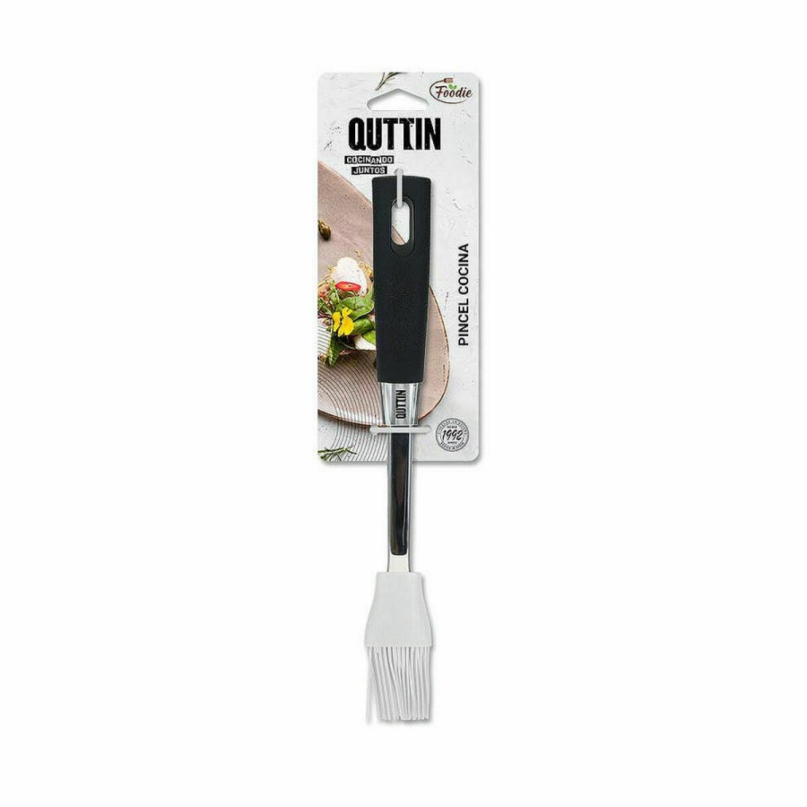 Silikone pensel Quttin Foodie Sort 28 x 4 cm 2 mm (18 enheder) #7