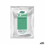 St med skeer Algon Genanvendelig Hvid 20 enheder 16,5 cm #1