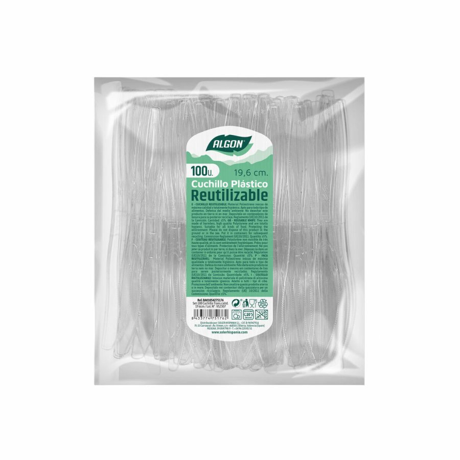 Knivst Algon Genanvendelig Hvid 10 enheder 19,6 cm #4