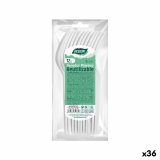 St med Gafler Algon Genanvendelig Hvid 36 Enheder 18 cm #1