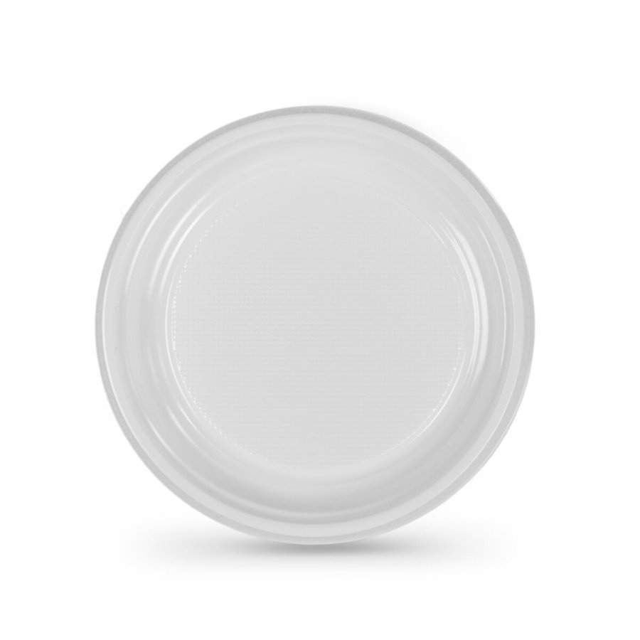 St af genanvendelige tallekener Algon Cirkulr Hvid 17 x 17 x 1,5 cm Plastik 25 enheder #1