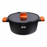 Gryde Med Glaslg Quttin Gastro Sort Orange 34,5 x 25,5 x 12 cm (6 enheder) #4