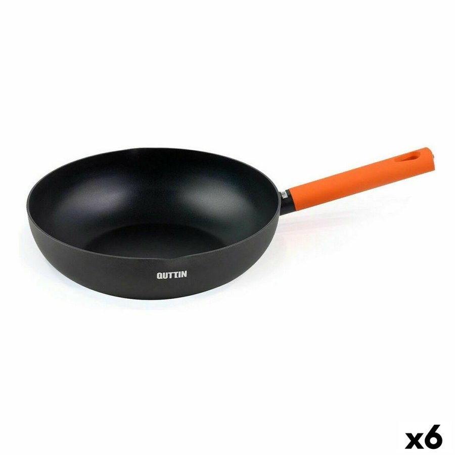 Wok Pande Quttin Gastro Sort Orange 47 x 29 x 8 cm (6 enheder) #1