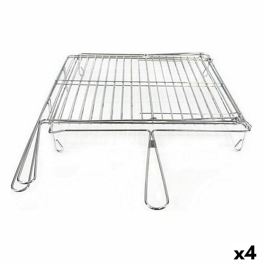 Grill Algon Chromsalt Roterende 40 x 45 x 10 cm (4 enheder) #1