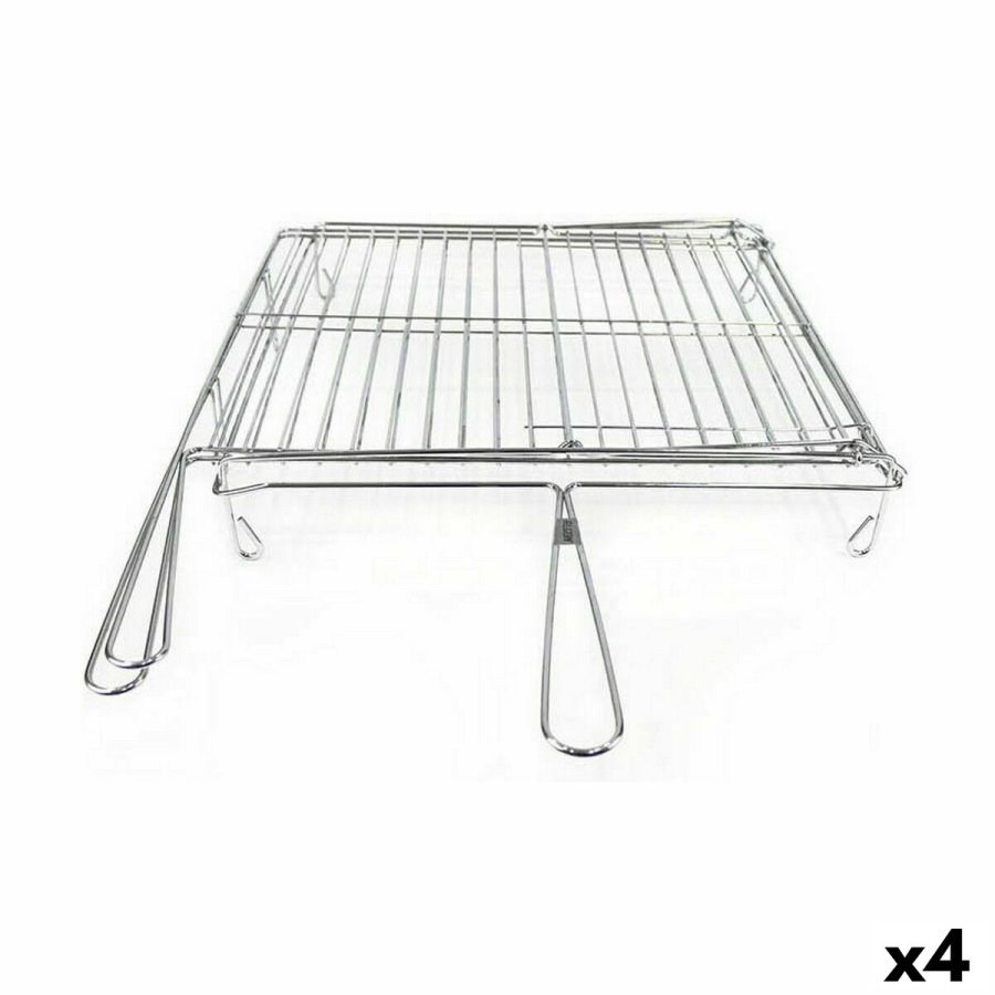 Grill Algon Chromsalt Roterende Slvfarvet 45 x 50 x 9 cm (4 enheder) #1
