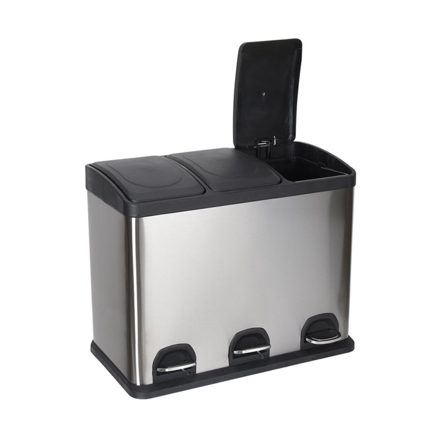 Affaldsspand til genbrug Confortime Rustfrit stl 45 L #5