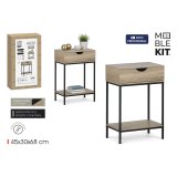 Supplerende m�bler MobleKit Brun Sort 45 x 30 x 68 cm Tr� Metal #2