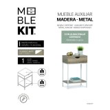 Supplerende m�bler MobleKit Hvid Brun 45 x 30 x 68 cm Tr� Metal #4