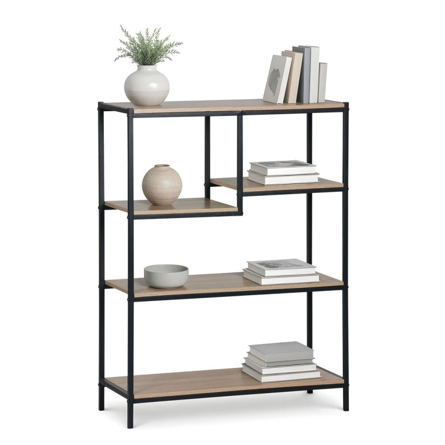 Hylder MobleKit Brun Sort Tr� Metal 75 x 30 x 100 cm #3