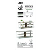Supplerende m�bler MobleKit Hvid Brun 110 x 40 x 45 cm Tr� Metal #6