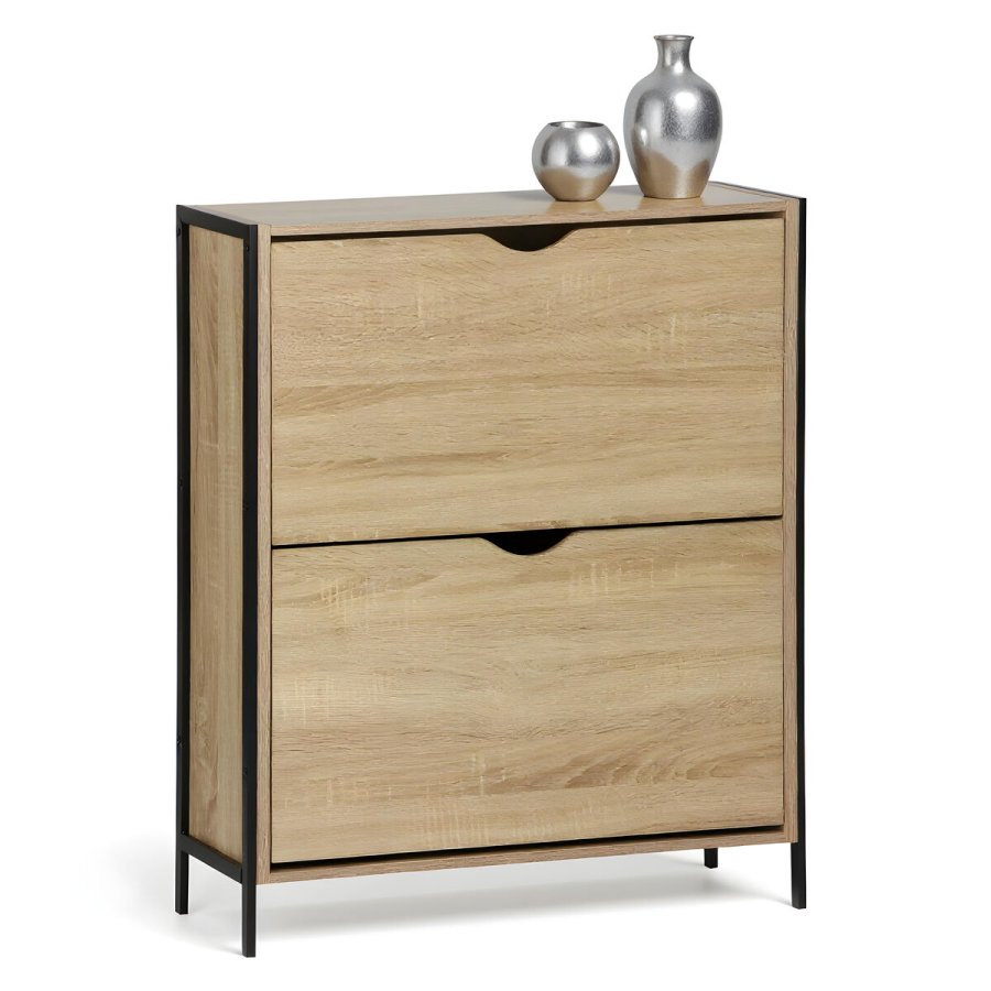 Skostativ MobleKit Brun Sort Tr� Metal 65 x 24 x 80 cm #4