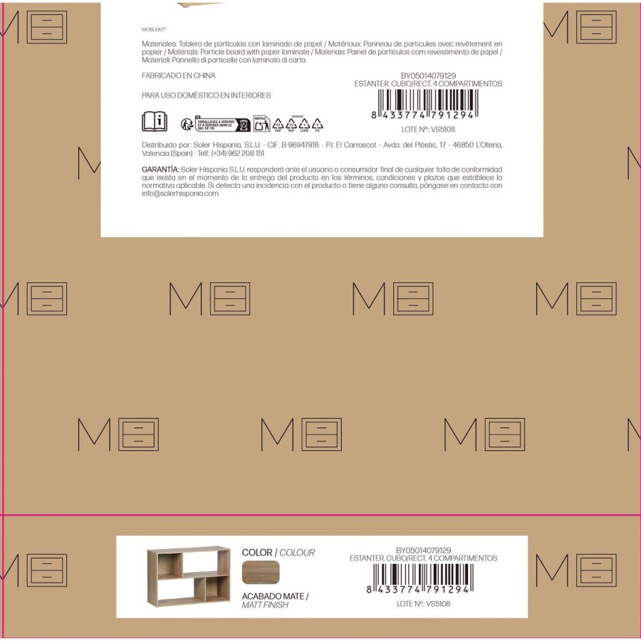 Hylder MobleKit Brun Tr� 85 x 30 x 59 cm #4