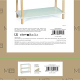 Hylder MobleKit Hvid Tr� 80 x 35 x 75 cm #5