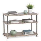 Hylder MobleKit Brun S�lvfarvet Tr� St�l 80 x 38,5 x 56 cm #5