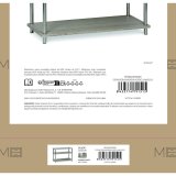 Hylder MobleKit Brun S�lvfarvet Tr� St�l 80 x 38,5 x 56 cm #3