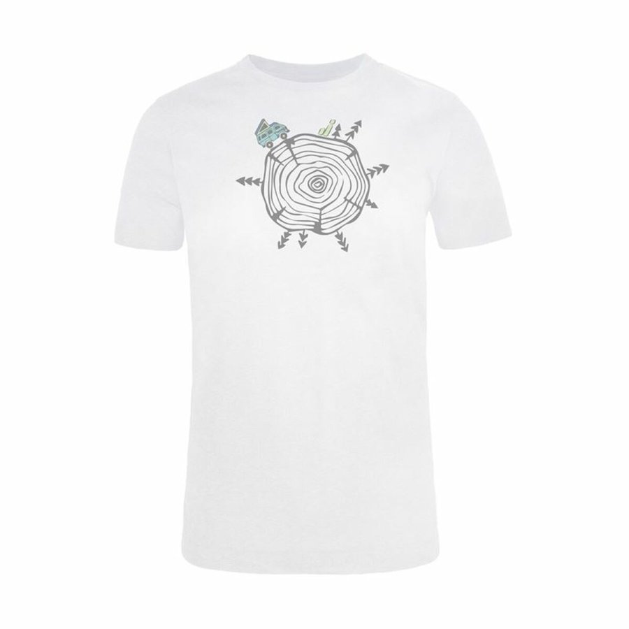 Kortrmet Sport T-shirt Joluvi Wood Hvid #1