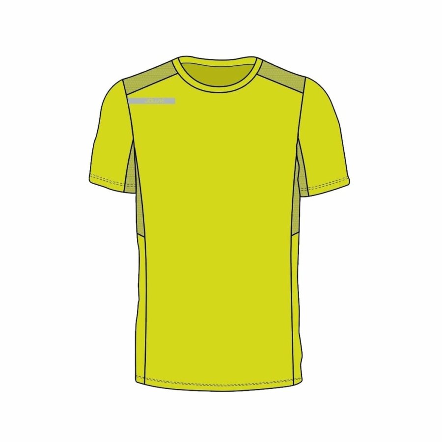 Kort�rmet T-shirt til M�nd Joluvi Athlet Gul #2