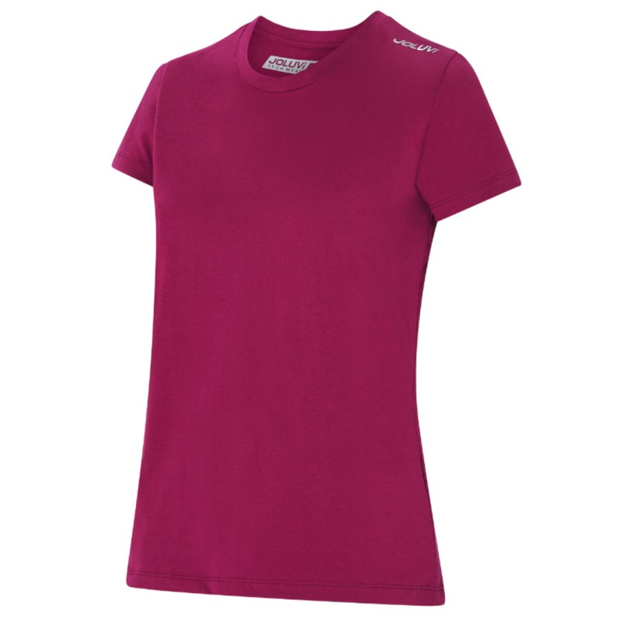 Kort�rmet T-shirt til Kvinder Joluvi Combed Cotton Lilla #1